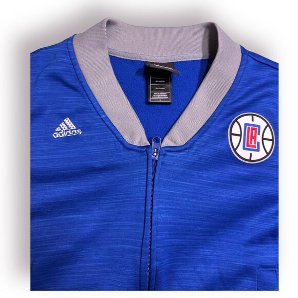 Adidas LA Clippers Size Small Full Zip Jacket Blue Retro Los Angeles Clippers‎ - Picture 3 of 5